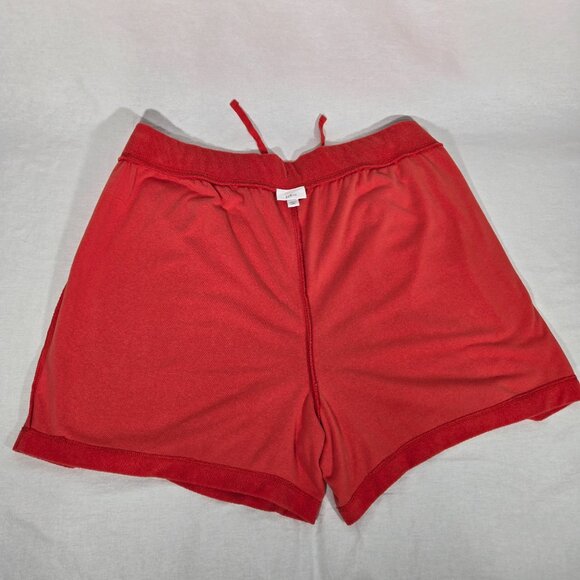 J. JILL Fit Relaxed Versatile ORANGE Terry Drawstring Pockets Short Size XL PET. - Picture 10 of 16
